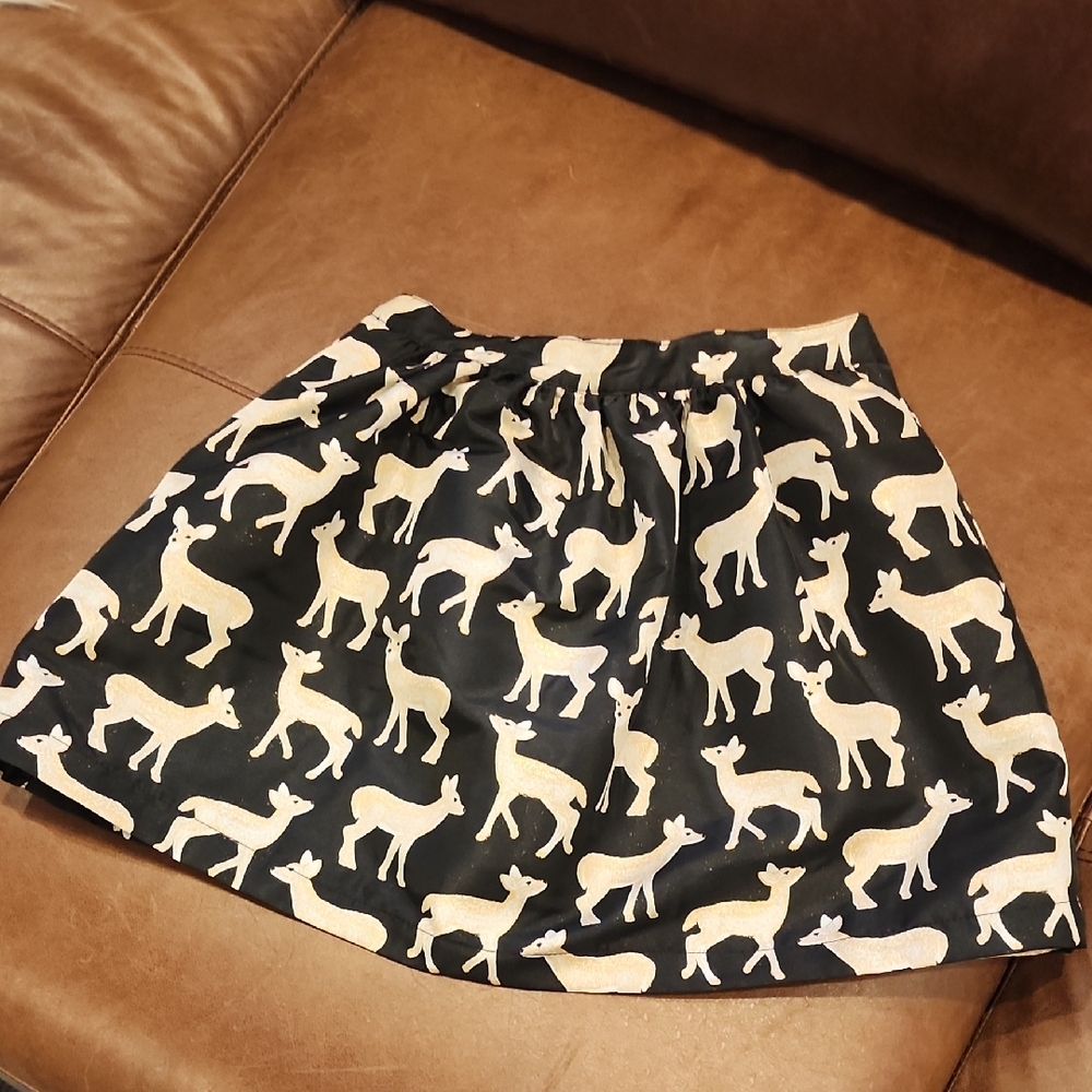 Gymboree Black and Cream Bubble Mini Skirt